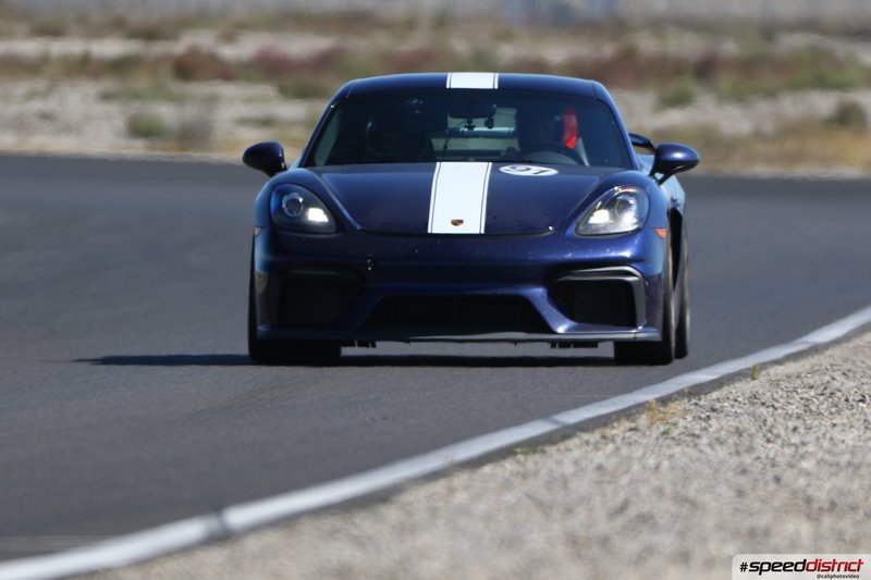 Porsche Cayman GT4 blue