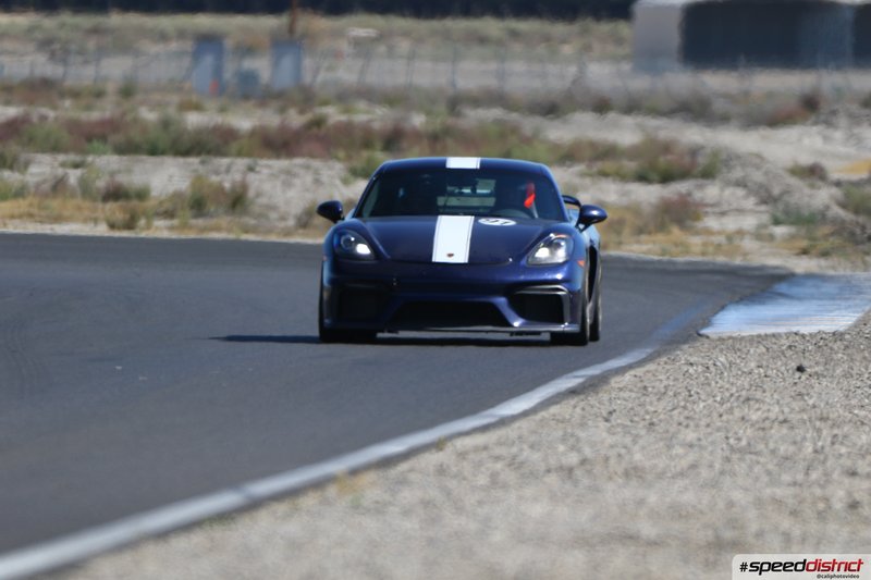 Porsche Cayman GT4 blue