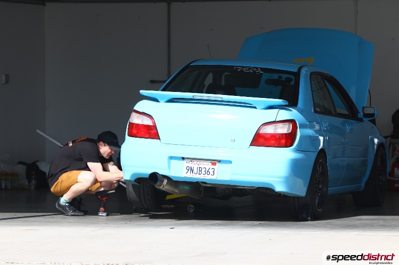Subaru Impreza WRX STI light blue