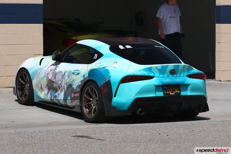 Toyota Supra light blue