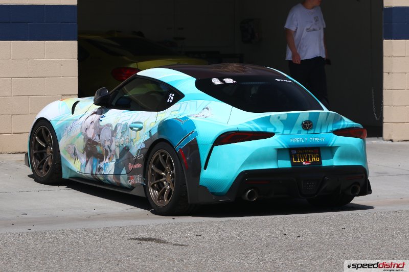Toyota Supra light blue