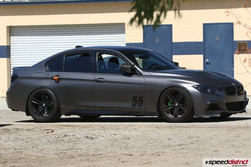 BMW 3 Series matte gray (satin charcoal wrap)