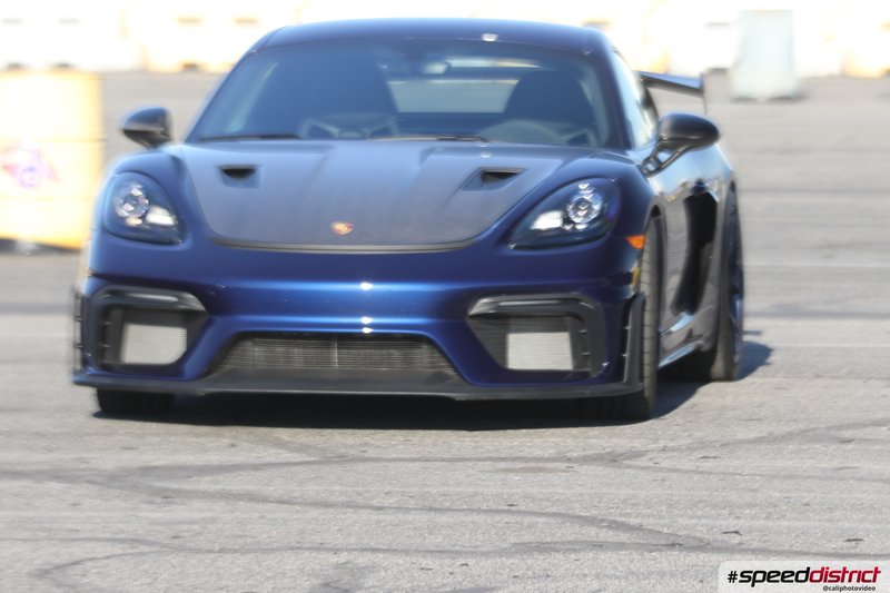 Porsche Cayman blue