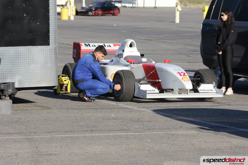 Formula Car Open Wheel Race Car white