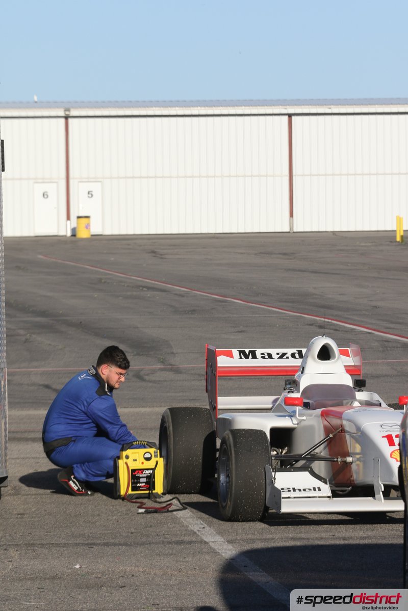 Formula Open Wheel Race Car white