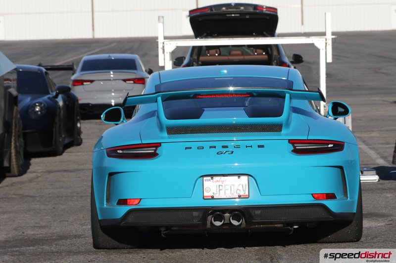 Porsche 911 light blue
