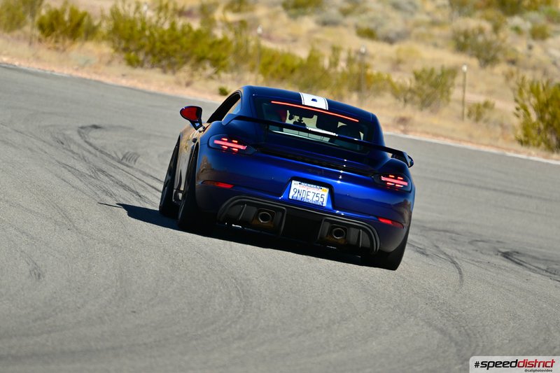 Porsche Cayman GT4 blue